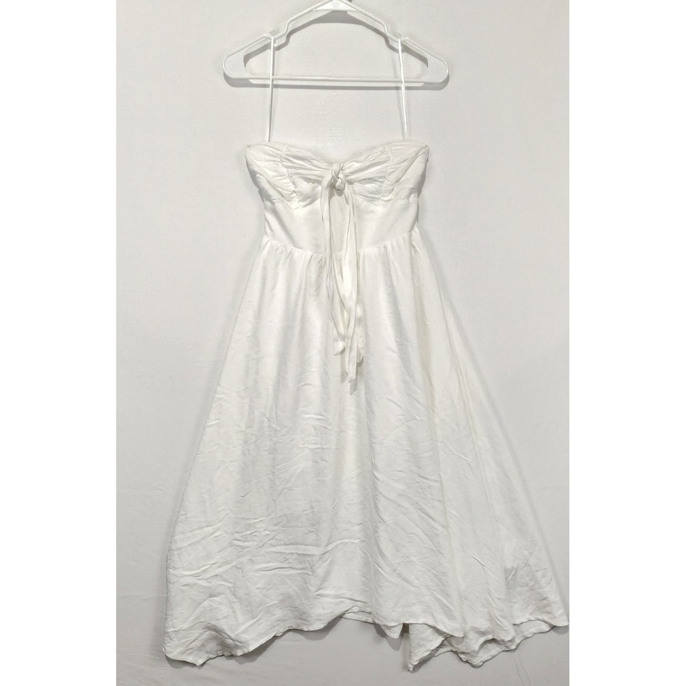 Hello Molly Women's Summer‎ White Coquette Maxi Dress White Size 4 (S)